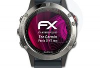 erstaunliche atfolix garmin fenix 5 47 mm glasfolie fx hybrid glass elastische 9h kunststoff panzerglasfolie besser als echtglas panzerfolie foto