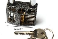 fantastische 3er set lock picking ubungsschloss haustur deutsch incl bugelschloss vorhangeschloss manipulationszylinder schlusseln sichtfenster aufgefrast schlosser knacken hobby ub foto