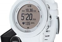 grossen suunto unisex ambit3 multisport gps uhr 15 std akkulaufzeit herzfrequenzmesser brustgurt gr m wasserdicht bis 50 m weiss ss020680000 bild