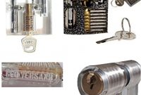 wunderbare 3er set lock picking ubungsschloss haustur deutsch incl bugelschloss vorhangeschloss manipulationszylinder schlusseln sichtfenster aufgefrast schlosser knacken hobby ubun foto