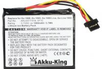 wunderbare akku king akku ersetzt tomtom ahl03711018 vf1c li ion 1000mah fur go live 1000 1005 4cs000201 bild