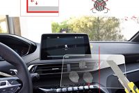 wunderbare lfotpp peugeot 30085008 gt 8 zoll navigation schutzfolie 9h kratzfest anti fingerprint panzerglas displayschutzfolie gps navi folie foto