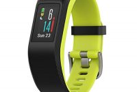 am besten garmin vivosport gps fitness tracker 247 herzfrequenzmessung am handgelenk integriertes gps hochauflosendes farb touchdisplay grau gelbgrun armbandgrosse l inkl tasche bild