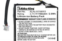 ausgezeichnete akku king akku fur tomtom start 20start 25 ersetzt alhl03708003 li ion 700mah foto