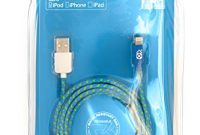 cool case scenario pantone universe 2m textilkabel lightning kabel ladekabel datenkabel kompatibel mit ipod iphone ipad blaugrun foto