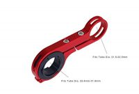 cool homeet fahrrad extender halterung taschenlampe fahrradlenker halterungen zubehor extender halterung 20cm fur fahrrad licht tacho gps gerate sport kamera oder smartphones rot alumin foto