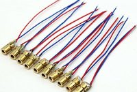 erstaunlich hrph 10pcs minilaser punkt dioden modul kopf wl rot 650nm 6mm 3v 5mw foto