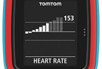 erstaunlich tomtom runner cardio gps sportuhr turkisrot foto