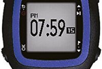 schone millennium gps sportuhr mit soft brustgurt und herzfrequenzmessung schwarzblau bild