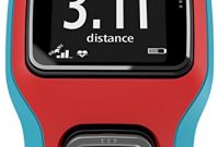 wunderbare tomtom runner cardio gps sportuhr turkisrot foto