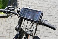 wunderbare fahrradhalterung motorrad halterung mit schutz tasche fur iphone 6 plus weitere smartphones navigator handy uvm display diagonale 35 bis 55 universal hohe bis 16 cm foto