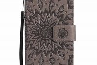 wunderbare galaxy j3 2017 hulle galaxy j3 prime hulle dfly qualitat pu leder mandala blume pragung muster flip hulle bookstyle stand slot schutzhulle tasche wallet case fur samsung gala bild