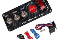 ausgefallene generic 4 1 dc 12v power switch engine start push button panel fur racing auto foto