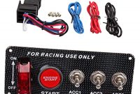 awesome generic 4 1 dc 12v power switch engine start push button panel fur racing auto bild