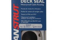 fantastische scanstrut deck seal ds40 p decksdurchfuhrung kabeldurchfuhrung aus kunststoff bis 40 mm stecker und 12 15 mm kabel fur yacht boot jolle boot beste qualitat ipx6 und i bild