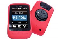 grossen tuff luv silikon schutzhulle case und schirm schutz fur garmin edge touring edge touring plus rot bild