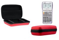 erstaunliche navitech rot schock sicher eva schutztasche abdeckung fall gehause fur casio fx 9860gii graphics calculator sd bild