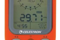 grossen celestron trekguide elektronischer kompass orange bild