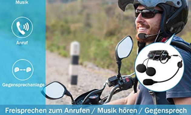 am besten bluerider motorradhelm intercom headset gegensprechanlage bluetooth 41 bis zu 8 reiters cvc rauschunterdruckung wasserdicht vollduplex 10 std sprechzeit 2km reichweite fur siri foto