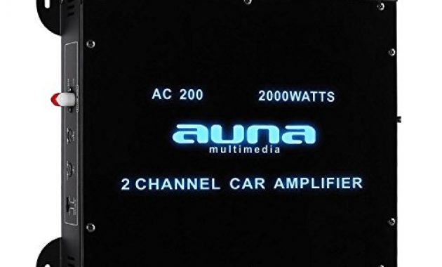 ausgefallene auna w2 ac200 2 kanal auto endstufe amplifier car hifi verstarker 2000 watt max tiefpass filter 20 hz 20 khz frequenzbereich led lichteffekt bruckbar 21 kanal betrieb schwa foto