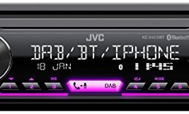 ausgezeichnete jvc kd x451dbt digital media receiver mit bluetooth freisprechfunktion und digitalradio dab schwarz bild