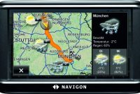 ausgezeichnete navigon 40 premium live navigationssystem 109cm 43 zoll display europa 43 tmc bluetooth 20 one click menu navigon live services tts foto