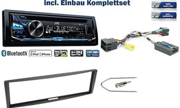 ausgezeichnete niq renault meganemodusclio bj ab 2005 autoradio einbauset schwarz inkl jvc kd r871bt und lenkrad fernbedienung adapter bild