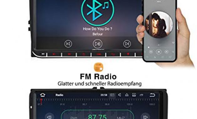 ausgezeichnete pumpkin 9 zoll android 90 autoradio fur vw radio mit navi unterstutzt bluetooth dab usb android auto wifi 4g microsd 2 din bild