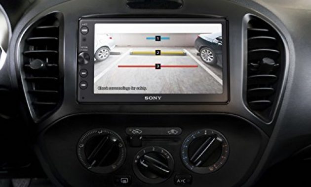 ausgezeichnete sony xav ax100 media receiver 64 zoll bluetooth apple carplay und android auto mit touchscreen navigation uber google maps des smartphones freisprechen foto