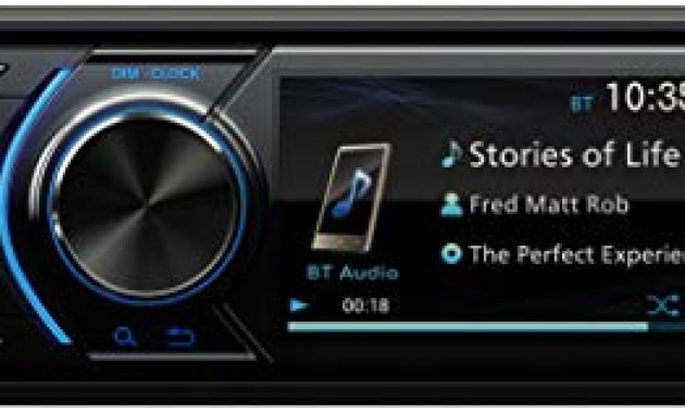 cool jvc kd x561dbt usb autoradio mit dab bluetooth und 3 tft farbdisplay ruckfahrkameraeingang aux eingang mp3 wma flac dsp 4 x 45 watt bild