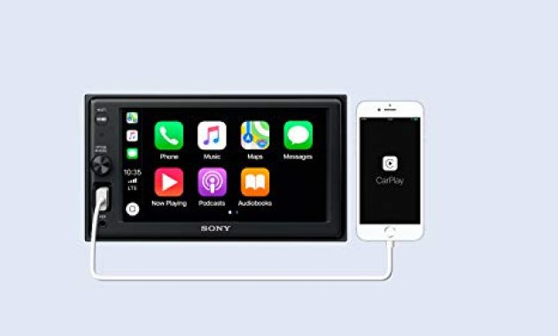 cool sony xav ax1000 media receiver touchscreen 62 zoll mit bluetooth und apple carplay foto