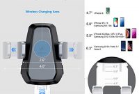 cool vanmass wireless charger auto handyhalterung automatisch motor betrieb 10w kfz induktive ladestation 2 in 1 led mit luftung saugnapfshalter fur iphone xsx8p galaxy s9s8s10 und andere foto