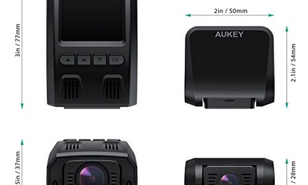 erstaunliche aukey dashcam dual 1080p front und ruck autokamera mit 170 weitwinkel superkondensator wdr nachtsicht dash cam mit g sensor bewegungserkennung loop aufnahme und dual port kfz l bild