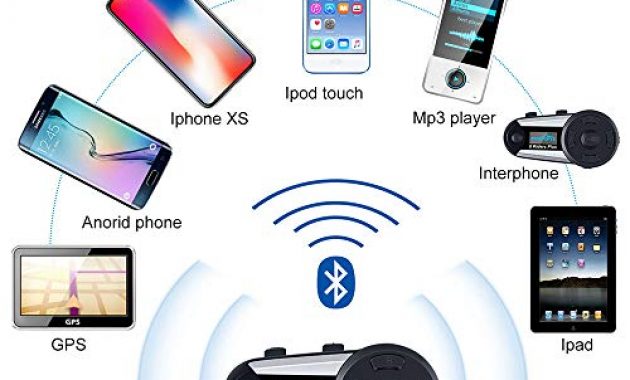 fabelhafte fodsports motorrad gegensprechanlage headset fur bis zu 6 reiters 1200m mit oled bildschirm bluetooth kommunikationssystem intercom wasserdicht umfassen festes kabel und weiches kabe foto