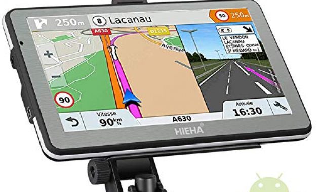 grossen hieha 7 zoll gps navi navigation navigationssystem fur lkw pkw 16gb 512mb bluetooth andriod navigationsgerat kostenloses kartenupdate poi blitzerwarnung sprachfuhrung fahrspurassistent foto