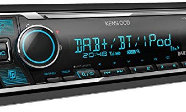 grossen kenwood kmm bt505dab usb autoradio mit dab und bluetooth freisprecheinrichtung soundprozessor mp3 spotify control 4x50 watt farben einstellbar bild