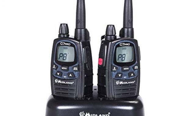 grossen midland g7 pro pmr lpd funkgerat c109006 robustes gerat fur die professionelle oder private nutzung mit lcd display inklusive doppelstandlader und gurtelclips 2 stuck im set bild