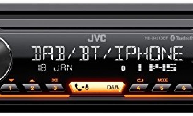 schone jvc kd x451dbt digital media receiver mit bluetooth freisprechfunktion und digitalradio dab schwarz bild