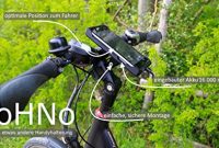 schone ohno fahrradhalterung mit integrierter powerbank apple iphone 6 plus6s plus foto