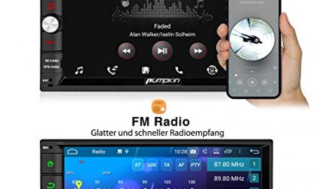 schone pumpkin android 90 autoradio radio mit navi 4gb 8 core unterstutzt bluetooth dab android auto usb wifi 4g microsd 2 din 7 zoll bildschirm bild