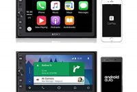 schone sony xav ax100 media receiver 64 zoll bluetooth apple carplay und android auto mit touchscreen navigation uber google maps des smartphones freisprechen bild