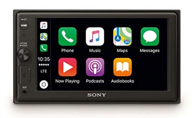 schone sony xav ax1000 media receiver touchscreen 62 zoll mit bluetooth und apple carplay foto