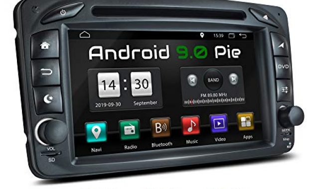 schone xomax xm 07za autoradio mit android 9 passend fur mercedes viano clk vito 4core gps navigation dvd cd i support wifi 4g dab obd2 i bluetooth 7 zoll 18 cm touchscreen usb sd bild