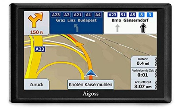 wunderbare aigoss navigation fur auto 7 zoll touchscreen 8gb gps navi navigationsgerat mit bluetooth poi sprachfuhrung fahrspurassistent lkw pkw kfz mit lebenszeit kostenlose kartenupdates 20 bild