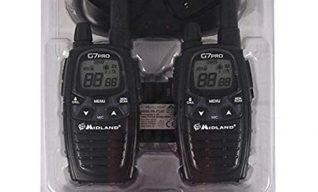 wunderbare midland g7 pro pmr lpd funkgerat c109006 robustes gerat fur die professionelle oder private nutzung mit lcd display inklusive doppelstandlader und gurtelclips 2 stuck im set bild