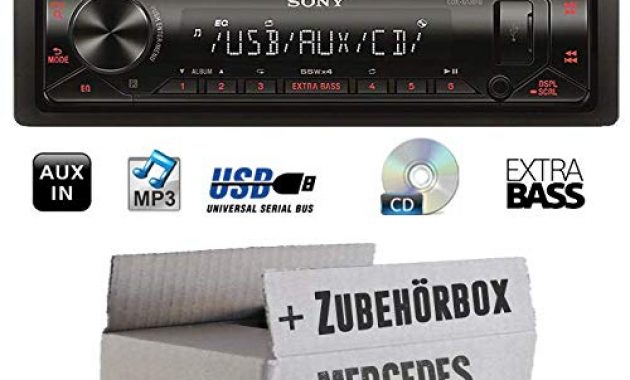 am besten autoradio radio sony cdx g1301u cdmp3usb einbauzubehor einbauset fur mercedes w124 just sound best choice for caraudio foto