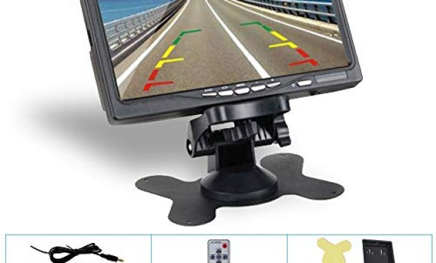 am besten podofor 7tft lcd ruckansicht monitor 2 x backup kameras 18 ir led nachtsicht wasserdicht rearview reverse kamera fur truck rv bus 10 meter videokabel bild