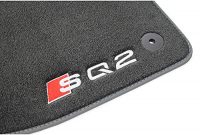 ausgefallene audi 81b061275amno premium velours fussmatten original sq2 textilfussmatten stoffmatten 2x vorn bild