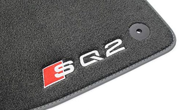 ausgefallene audi 81b061275amno premium velours fussmatten original sq2 textilfussmatten stoffmatten 2x vorn bild