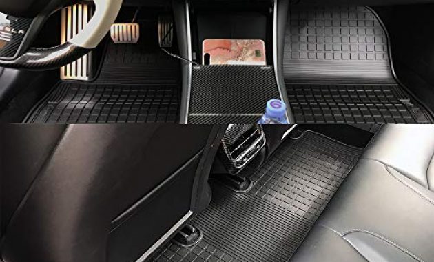 ausgefallene bmzx model 3 auto fussmatten set aus gummi cargo liner fur tesla model 3 matten allwetter bodenschutz foto